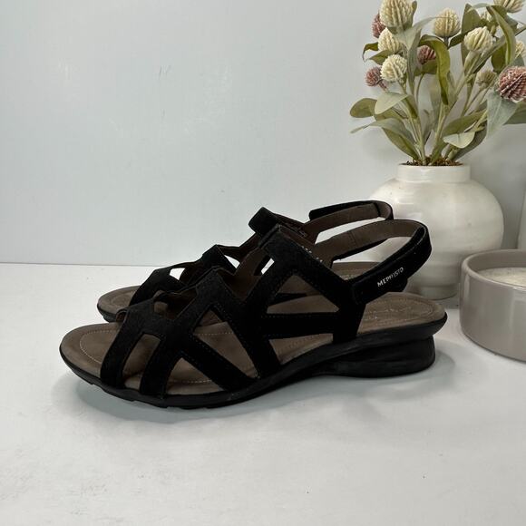 Mephisto Pamela Air Relax Nubuk Leather Comfort Sandals Black Women's EU 41/11 - Picture 4 of 12